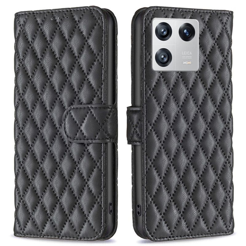 Kožené Puzdro Xiaomi 13 Klasické Prešívané