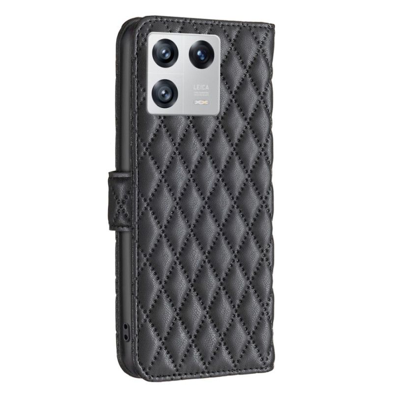 Kožené Puzdro Xiaomi 13 Klasické Prešívané