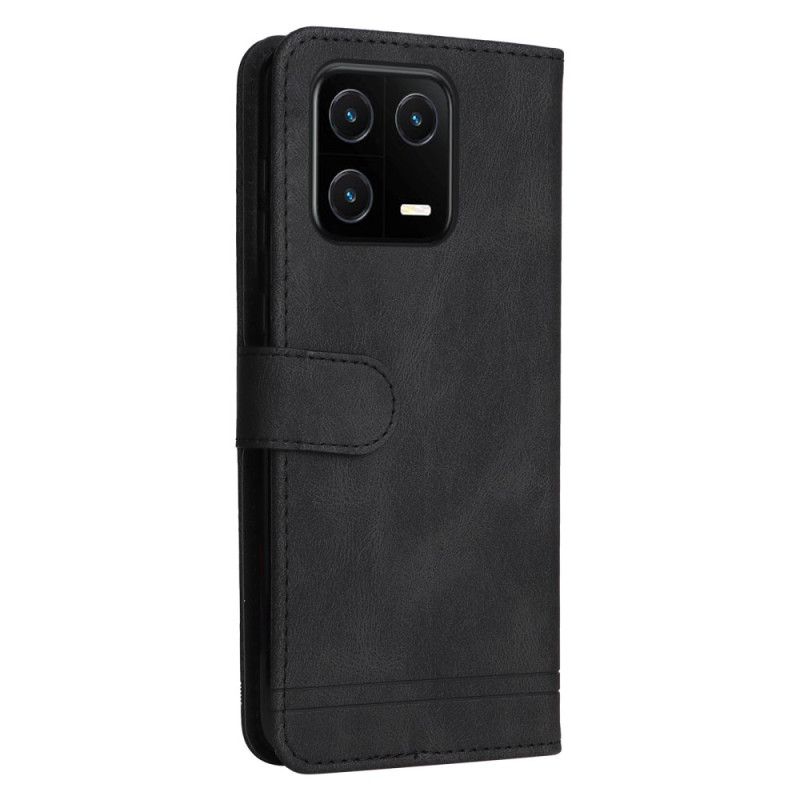 Kožené Puzdro Xiaomi 13 Kožený Štýl S Ozdobným Nitom