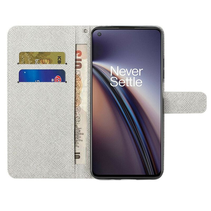 Flipové Puzdro OnePlus Nord CE 5G Kvety Lunárneho Popruhu
