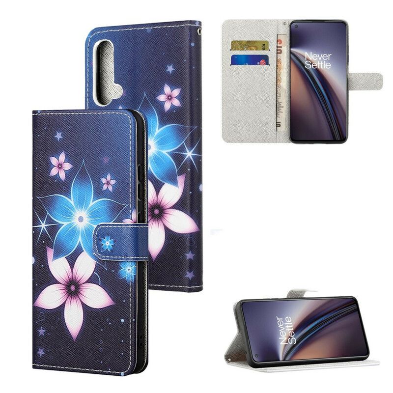 Flipové Puzdro OnePlus Nord CE 5G Kvety Lunárneho Popruhu