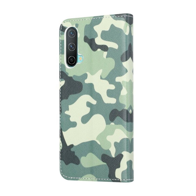 Kožené Puzdro OnePlus Nord CE 5G Vojenská Kamufláž