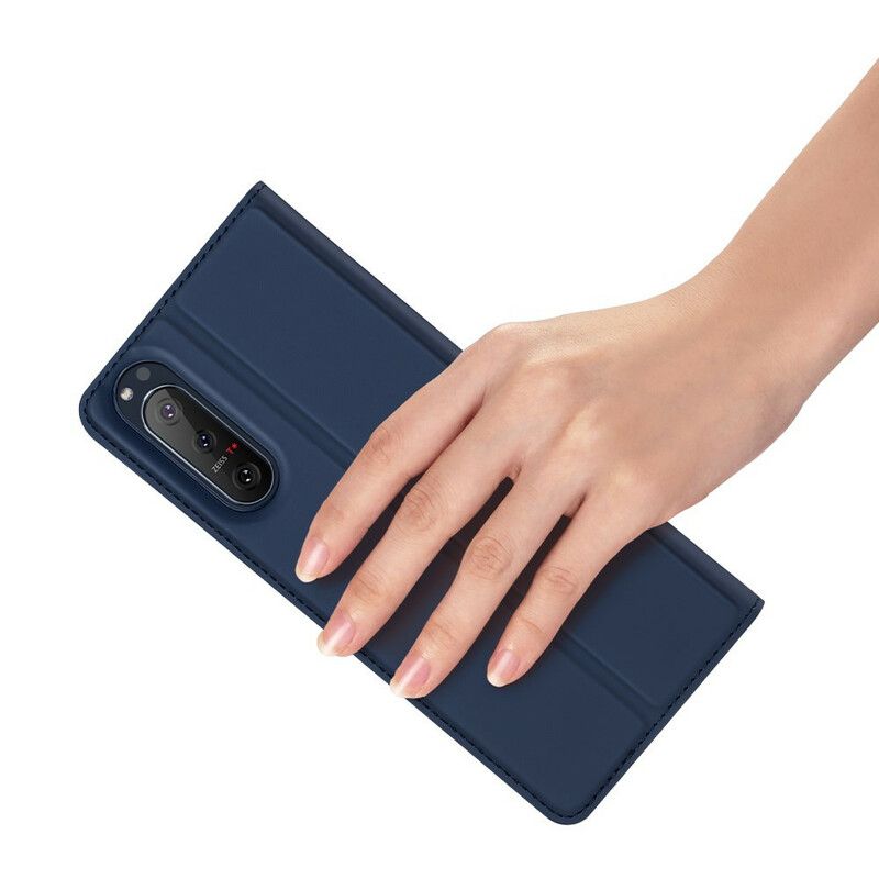 Flipové Puzdro Sony Xperia 5 II Kožené Puzdro Skin Pro Dux Ducis