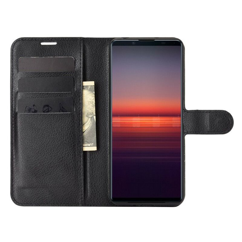 Kožené Puzdro Sony Xperia 5 II Klasická Umelá Koža