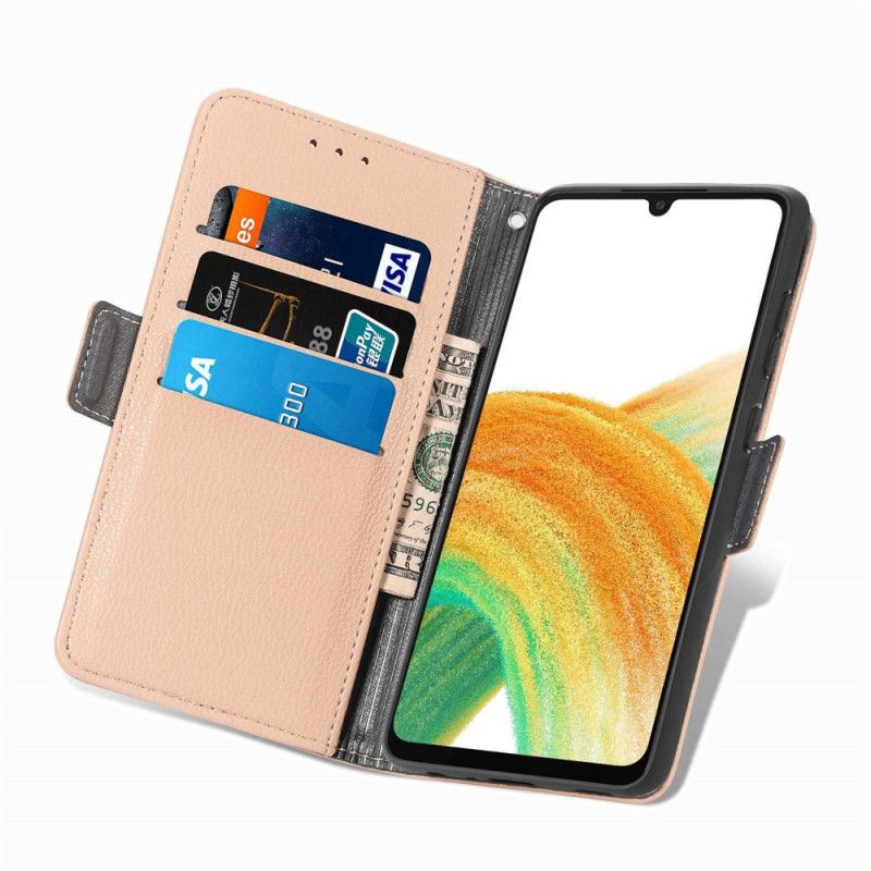 Kožené Puzdro Samsung Galaxy A23 5G 3d Kvety