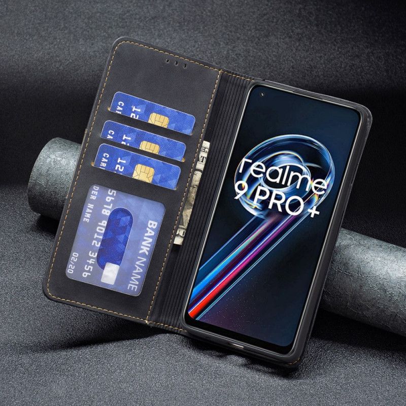 Flipové Puzdro Realme 9 Pro Plus Kožené Puzdro Farba Binfen