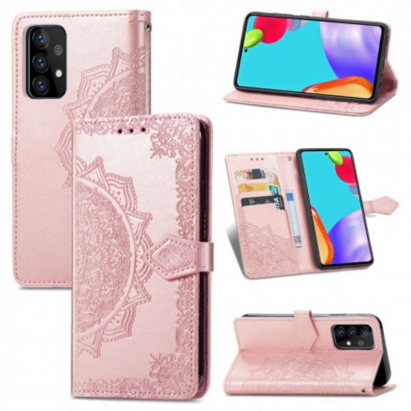 Kožené Puzdro Samsung Galaxy A72 4G / A72 5G Mandala V Stredoveku