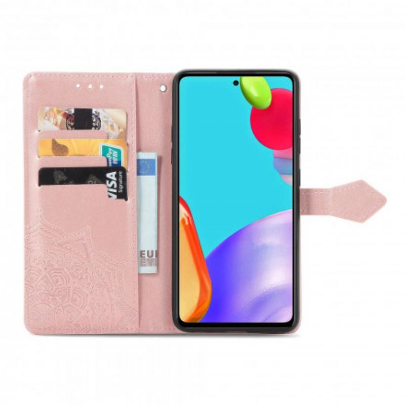 Kožené Puzdro Samsung Galaxy A72 4G / A72 5G Mandala V Stredoveku