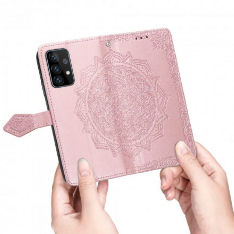 Kožené Puzdro Samsung Galaxy A72 4G / A72 5G Mandala V Stredoveku