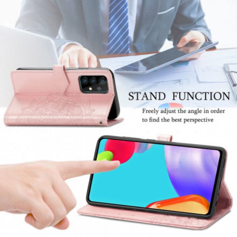 Kožené Puzdro Samsung Galaxy A72 4G / A72 5G Mandala V Stredoveku
