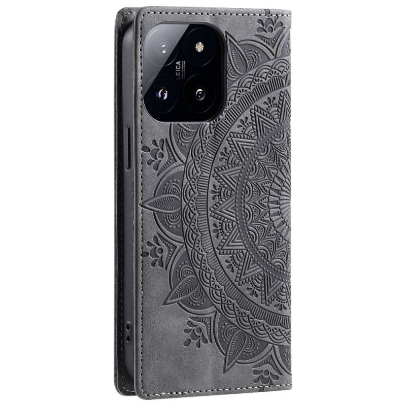 Puzdro Na Xiaomi 14 Pro Mandala Suede Effect