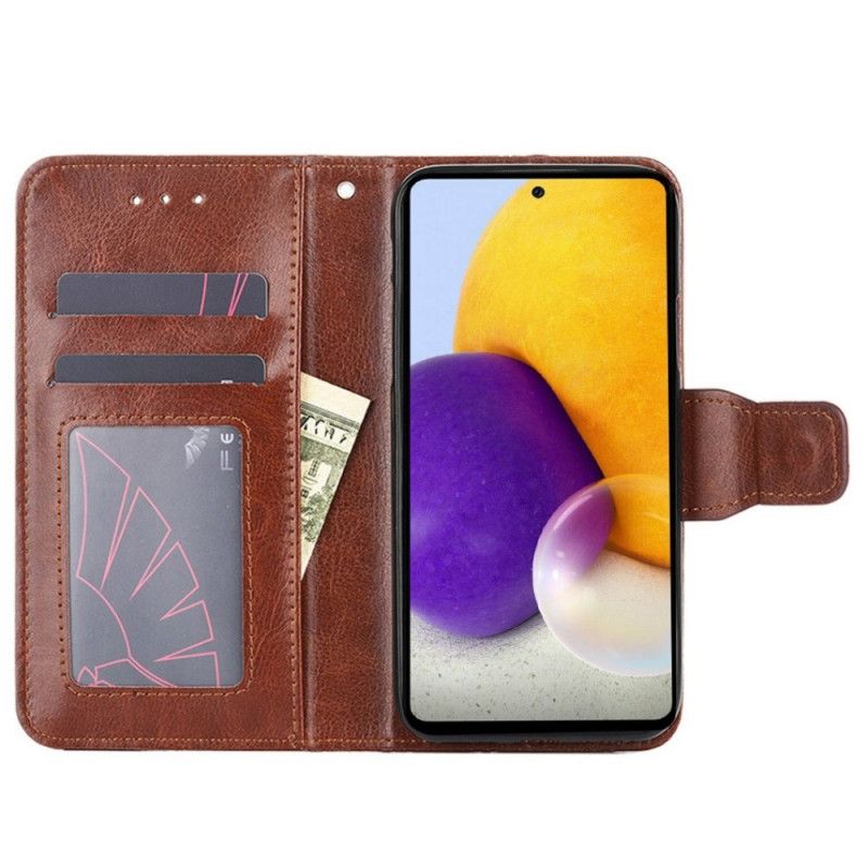 Kožené Puzdro Samsung Galaxy M53 5G Vintage Kožený Efekt