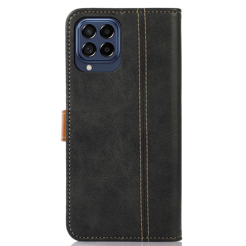 Kožené Puzdro Samsung Galaxy M53 5G Vintage Popruh