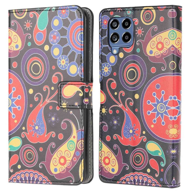 Kožené Puzdro Samsung Galaxy M53 5G Vzor Galaxie
