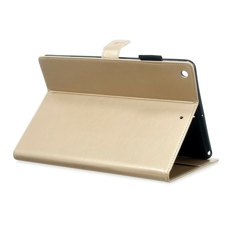 Kožené Puzdro iPad 10.2" (2020) (2019) Kožený Efekt Diamantových Motýľov