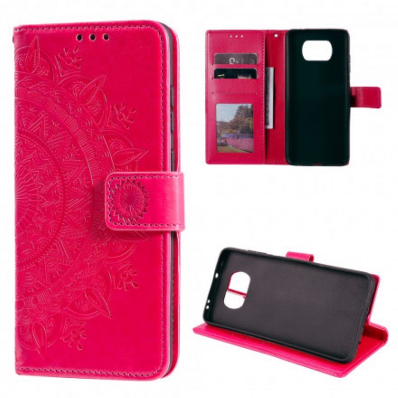 Kožené Puzdro Poco X3 / X3 Pro / X3 NFC Slnečná Mandala