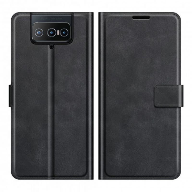 Flipové Puzdro Asus Zenfone 8 Flip Kožené Puzdro Faux Leather Slim