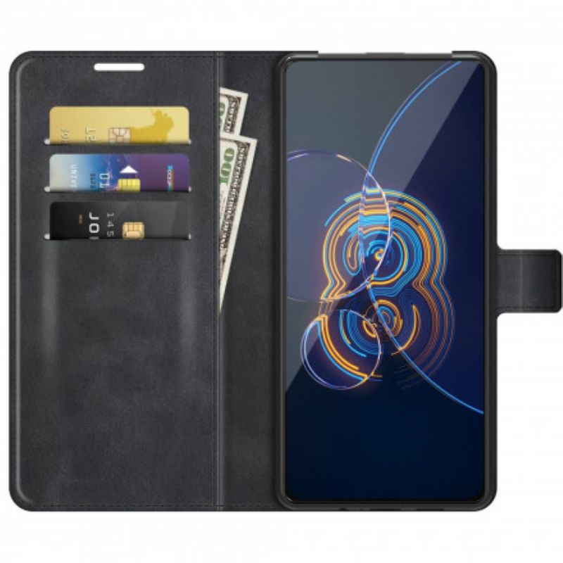 Flipové Puzdro Asus Zenfone 8 Flip Kožené Puzdro Faux Leather Slim