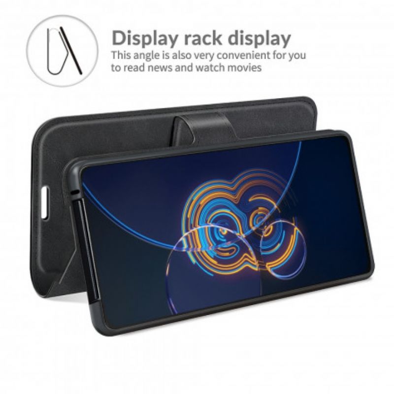 Flipové Puzdro Asus Zenfone 8 Flip Kožené Puzdro Faux Leather Slim