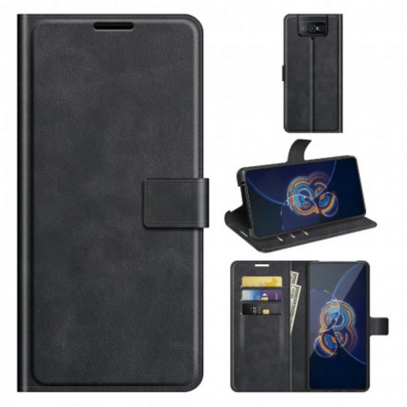Flipové Puzdro Asus Zenfone 8 Flip Kožené Puzdro Faux Leather Slim