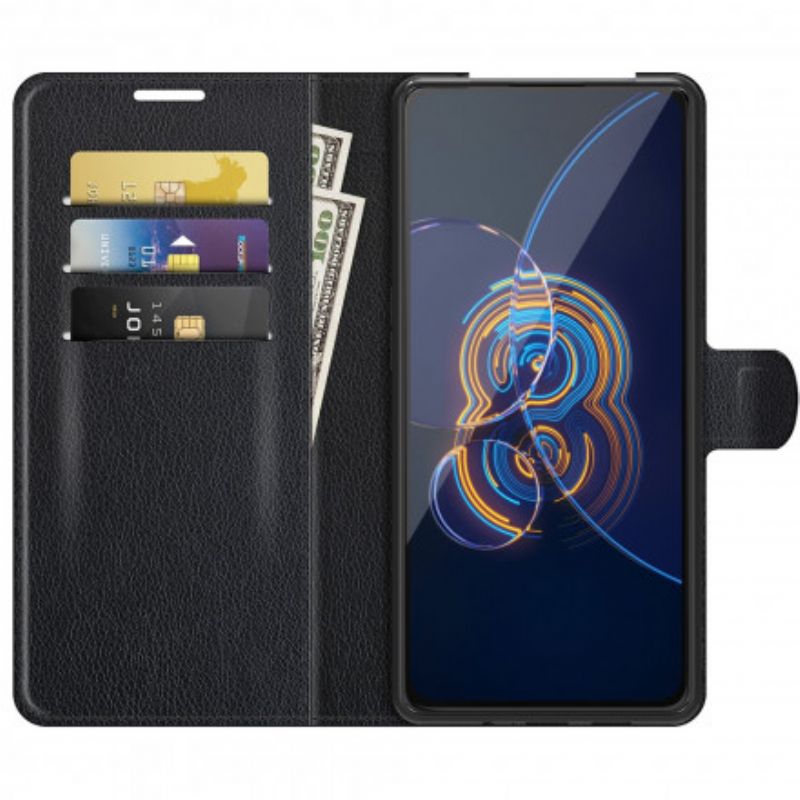 Flipové Puzdro Asus Zenfone 8 Flip Kožené Puzdro Klasická Umelá Koža
