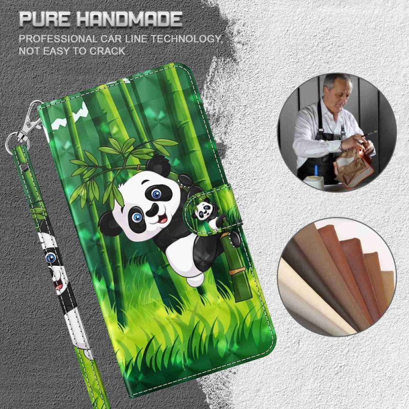Puzdro Poco C65 Bambusová Panda S Remienkom
