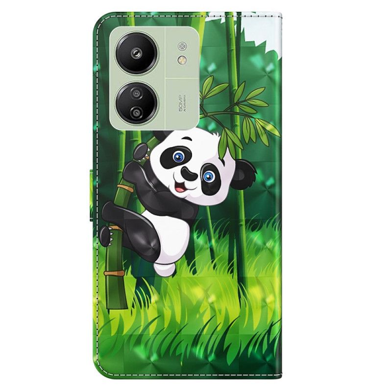 Puzdro Poco C65 Bambusová Panda S Remienkom