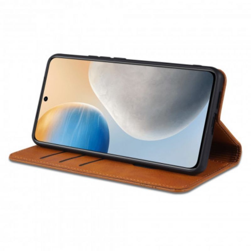 Flipové Puzdro Vivo X60 Pro Kožené Puzdro Kožený Štýl Azns