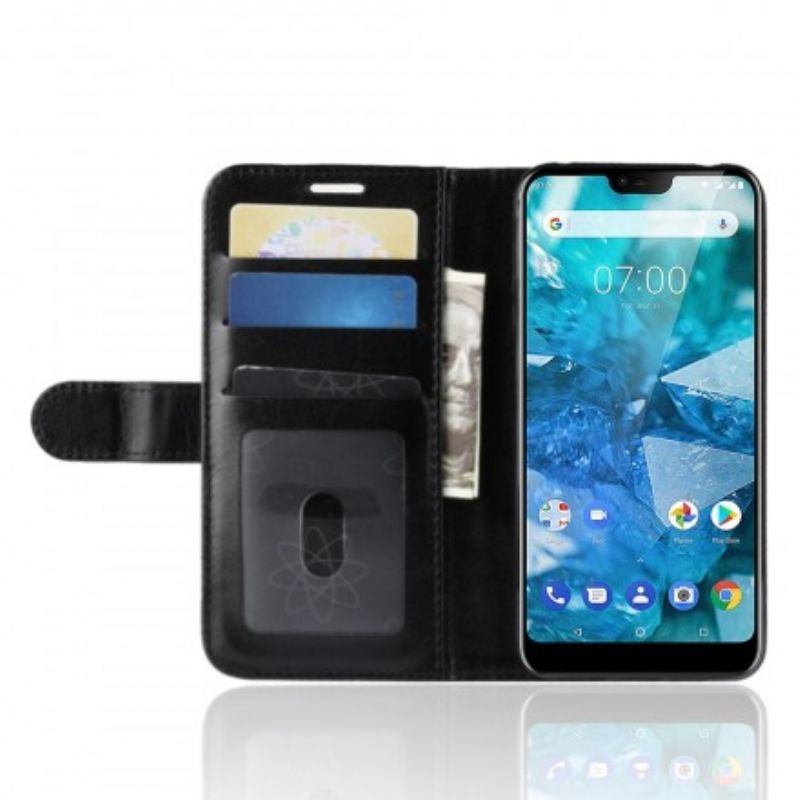 Peňaženkový Kryt Nokia 7.1 Ultra Umelá Koža