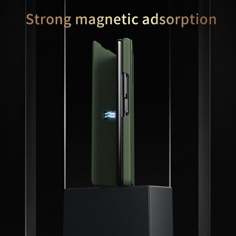 Flipové Puzdro Samsung Galaxy Z Fold 4 Kožené Puzdro Kefka