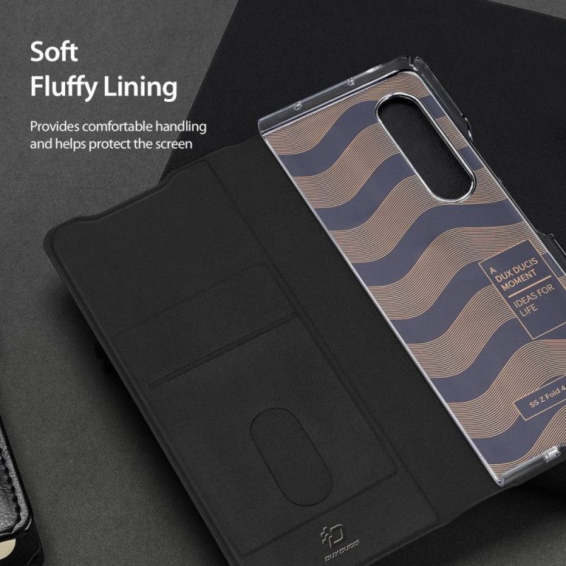 Flipové Puzdro Samsung Galaxy Z Fold 4 Kožené Puzdro Séria Dux Ducis Bril