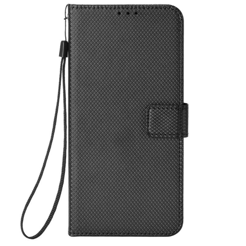Kožené Puzdro Samsung Galaxy Z Fold 4 Diamantový Remienok
