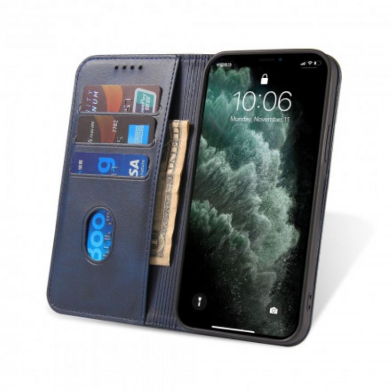 Flipové Puzdro Samsung Galaxy S21 5G Kožené Puzdro Kožený Efekt V Obchodnom Štýle