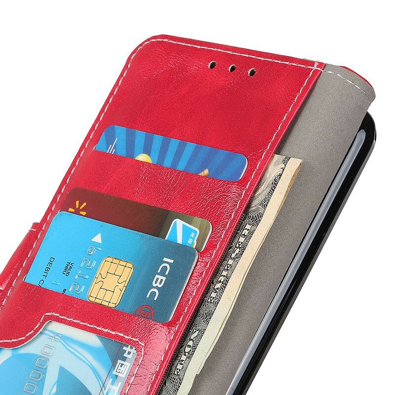 Flipové Puzdro Samsung Galaxy S21 5G Lesklé A Viditeľné Švy