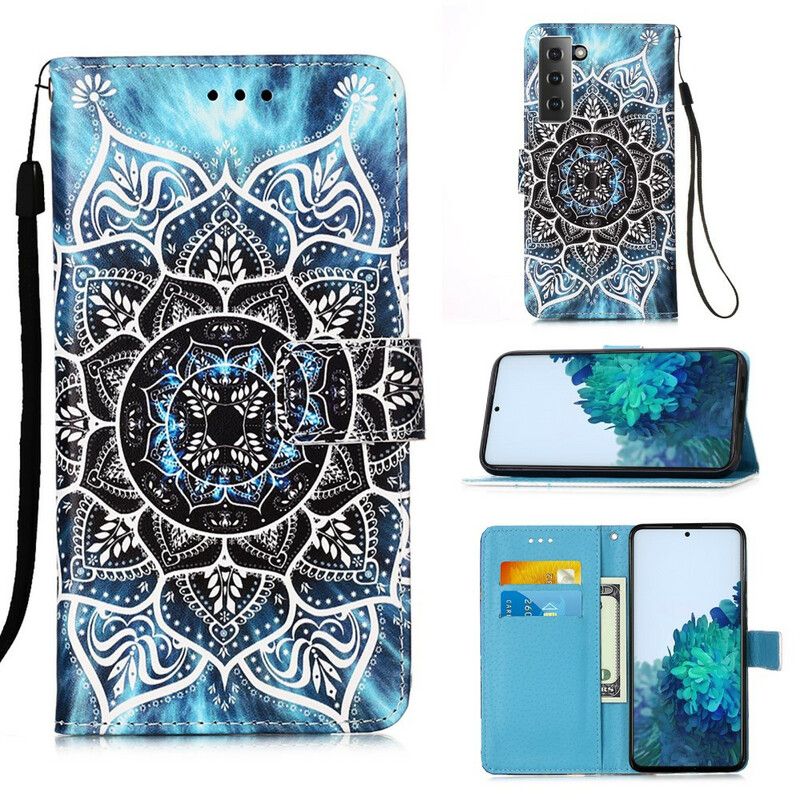 Kožené Puzdro Samsung Galaxy S21 5G Mandala Na Oblohe