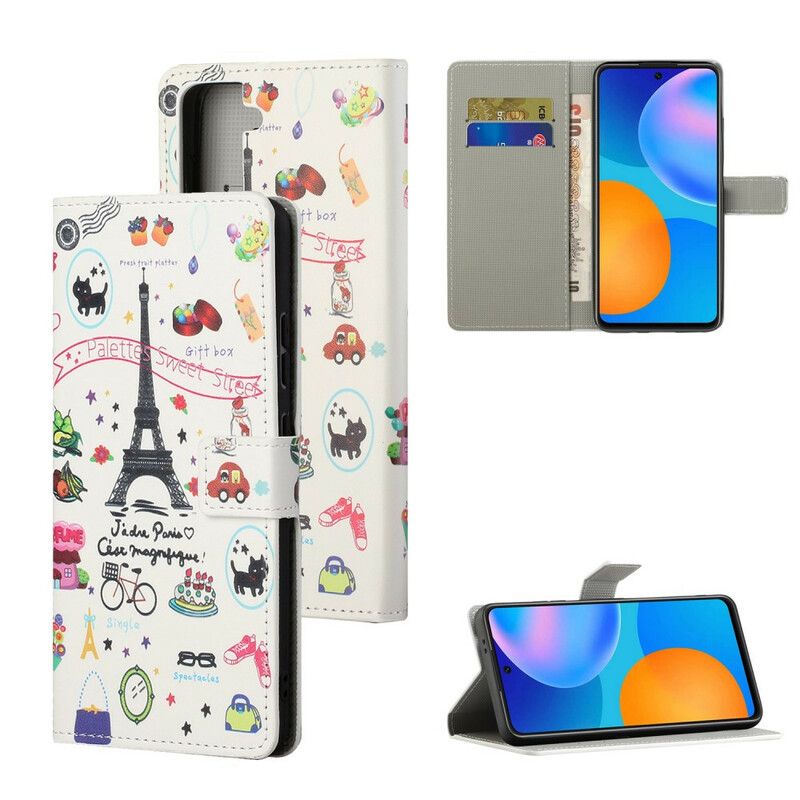 Kožené Puzdro Samsung Galaxy S21 5G Milujem Paríž