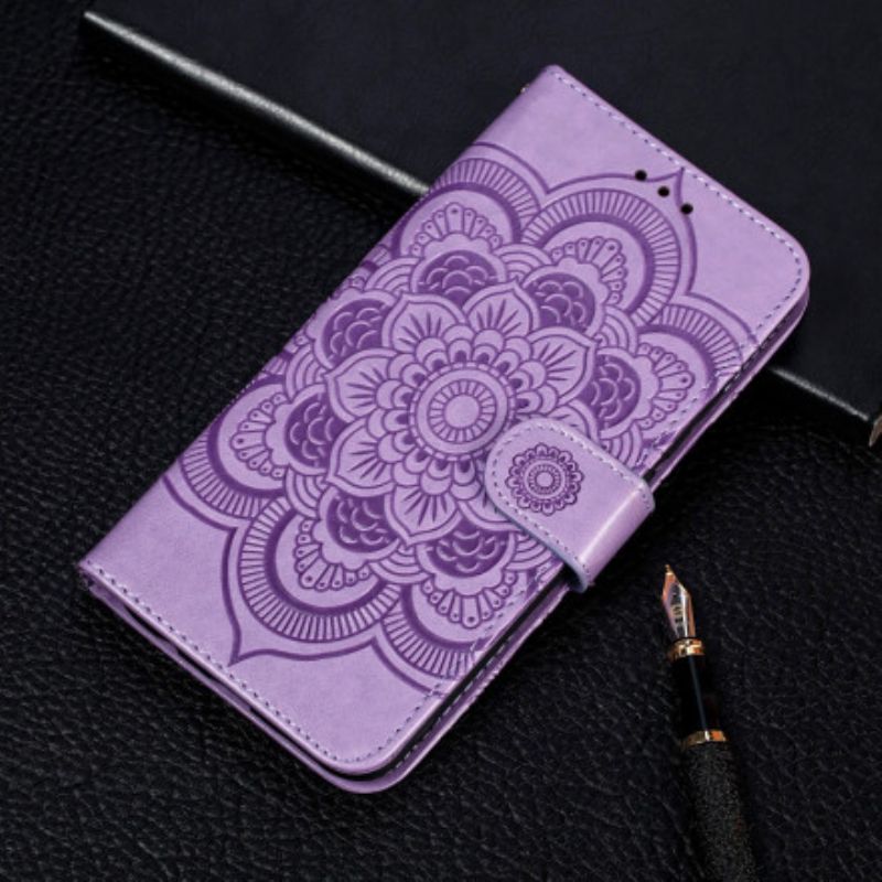 Kožené Puzdro Samsung Galaxy S21 5G Plná Mandala