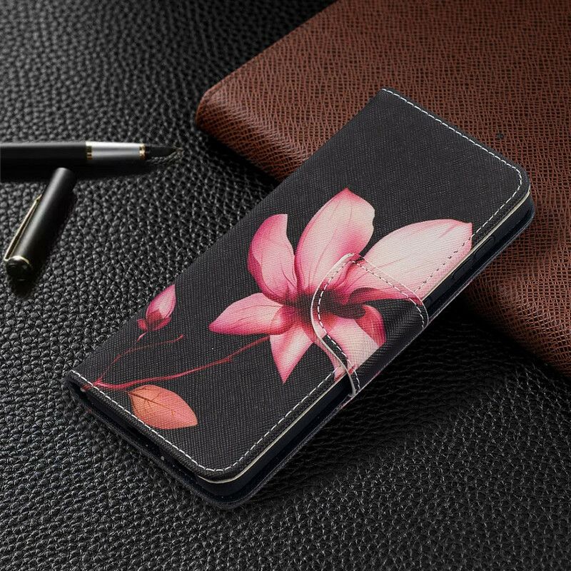 Kožené Puzdro Samsung Galaxy S21 5G Ružový Kvet