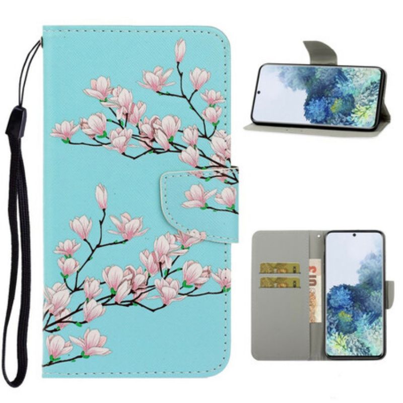Kožené Puzdro Samsung Galaxy S21 5G Strappy Krík
