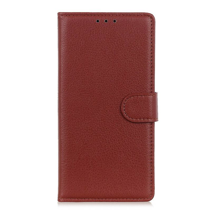 Kožené Puzdro Samsung Galaxy S21 5G Tradičná Umelá Koža Litchi