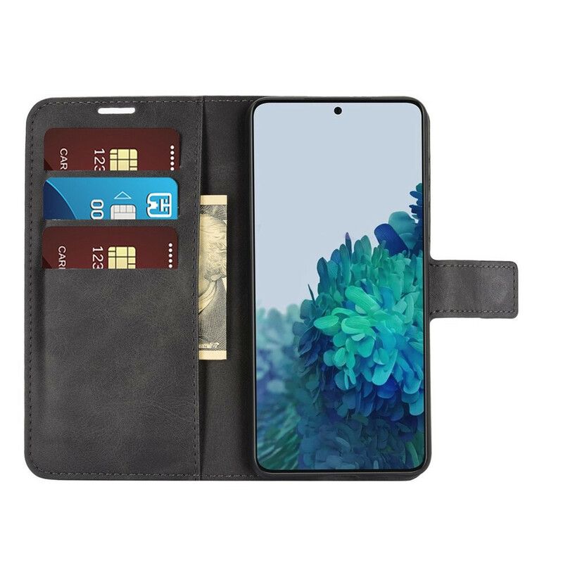 Peňaženkový Kryt Samsung Galaxy S21 5G Faux Leather Slim