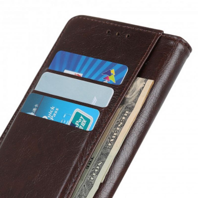 Peňaženkový Kryt Samsung Galaxy S21 5G Vintage Nity Z Kože Nappa
