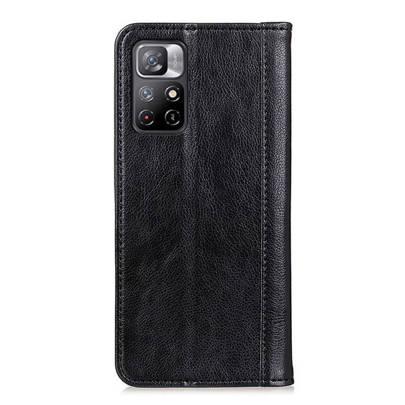 Flipové Puzdro Poco M4 Pro 5G Kožené Puzdro Koža Elegance Split Litchi