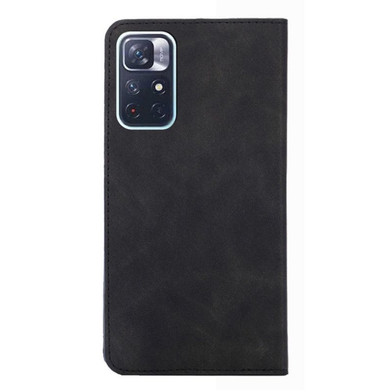 Flipové Puzdro Poco M4 Pro 5G Kožené Puzdro Kožený Efekt Skin-touch