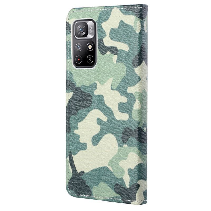 Kožené Puzdro Poco M4 Pro 5G Kamufláž