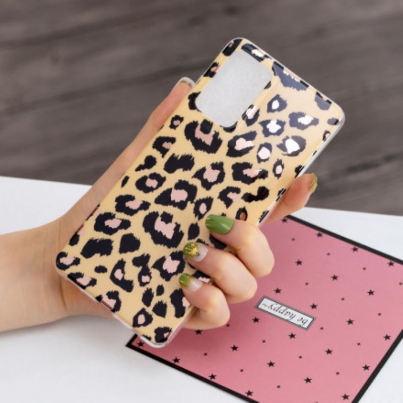Kryt Samsung Galaxy A52 4G / A52 5G / A52s 5G Mramor V Leopardom Štýle