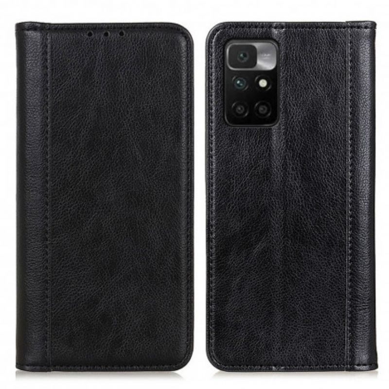 Flipové Puzdro Xiaomi Redmi 10 Kožené Puzdro Koža Elegance Split Litchi