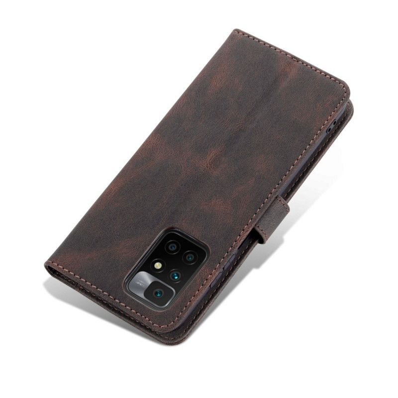 Flipové Puzdro Xiaomi Redmi 10 Kožený Efekt Azns