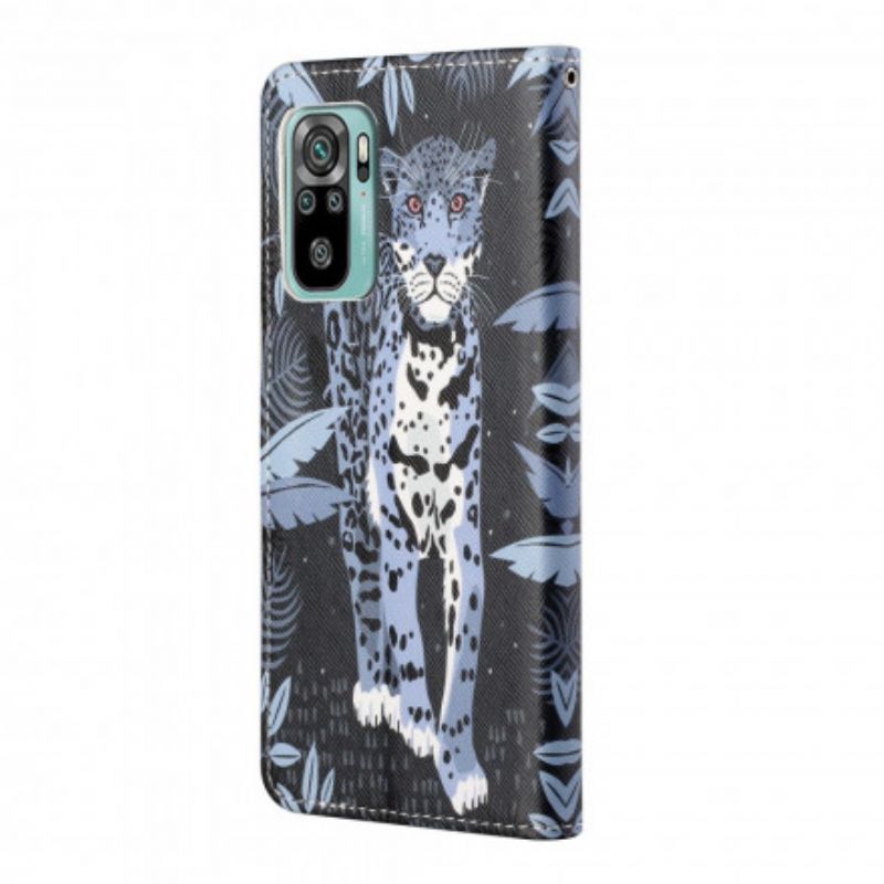 Flipové Puzdro Xiaomi Redmi 10 Strappy Leopard