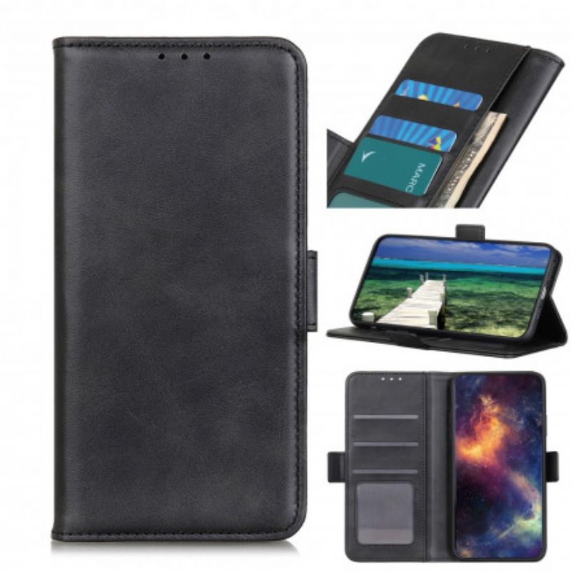 Kožené Puzdro Xiaomi Redmi 10 Flipové Puzdro Dvojitá Klapka